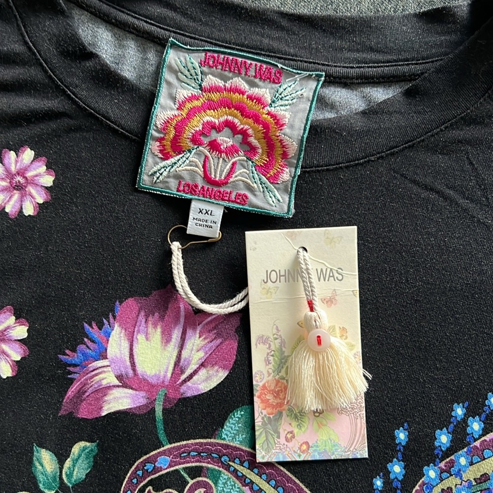 JOHNNY WAS The Janie Favorite Kimono Sleeve Tee in Camino Sera NWT Size XXL - Picture 2 of 7